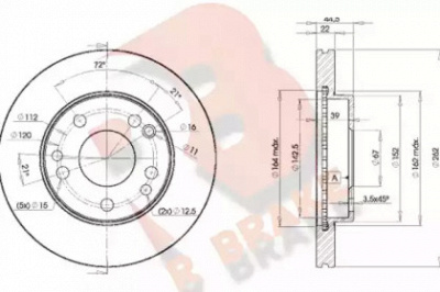 R BRAKE 78rbd27560 -  Тормозной диск
